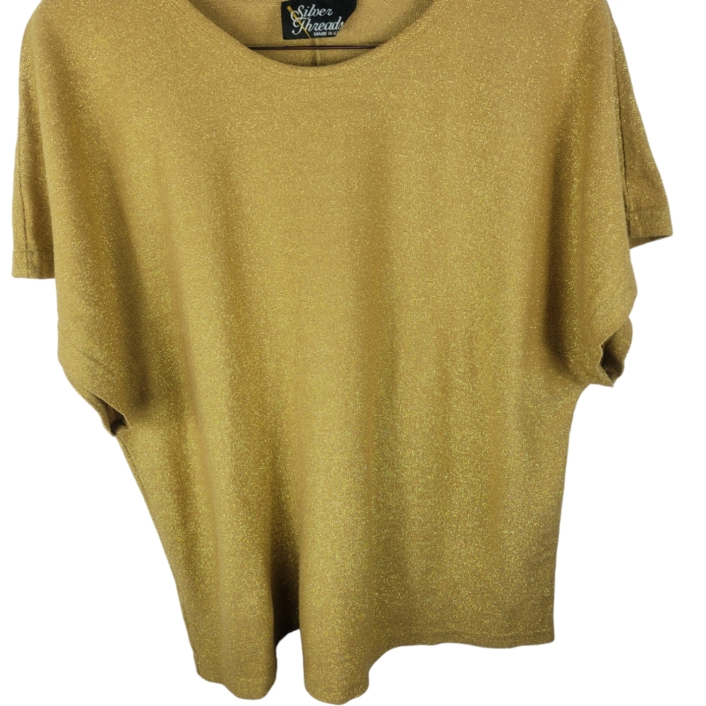 Silver Thread Golden metallic top 2X